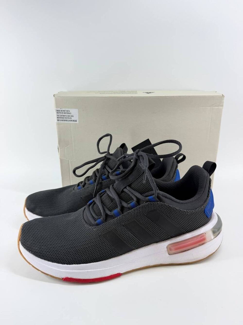 adidas Racer TR23 Men’s Running Shoes Black Blue Gum IG7328 US 9.5